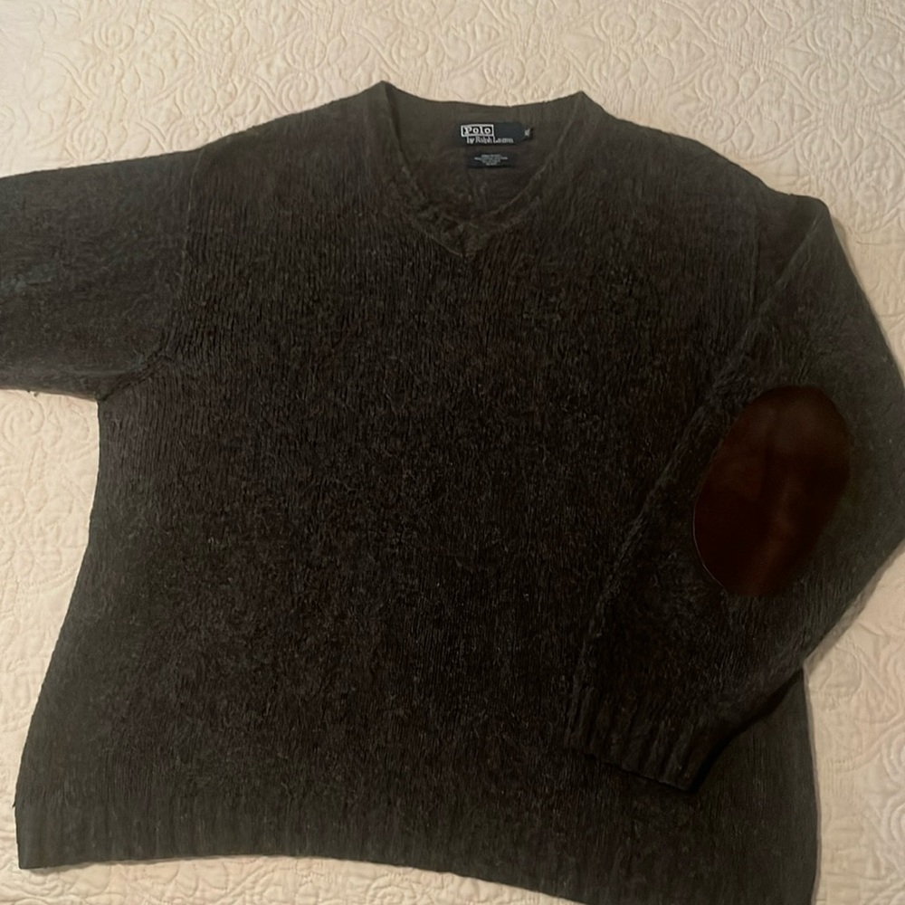 Polo cotton/wool/alpaca blend retro sweater